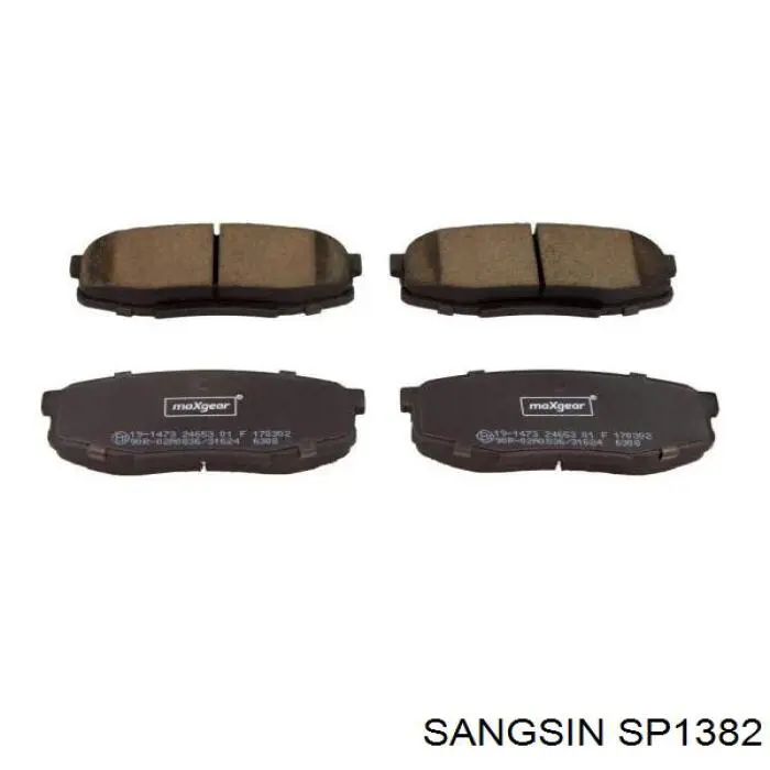 Купить SP1382 Sangsin Колодки тормозные задние, дисковые