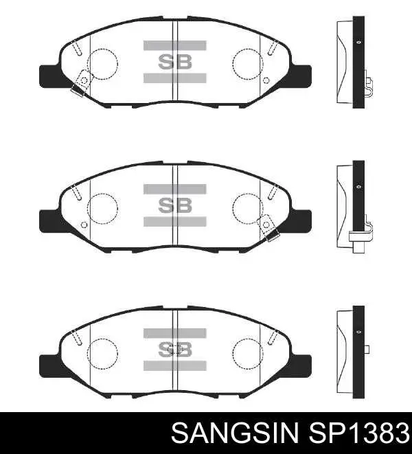 Передние тормозные колодки SP1383 Sangsin