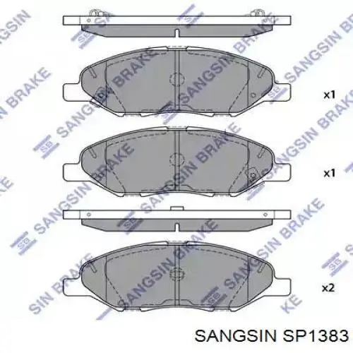 Купить SP1383 Sangsin Колодки тормозные