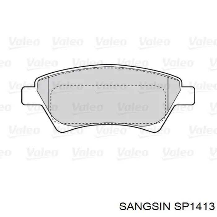 Колодки Sangsin SP1413 цена, от 16.68 USD