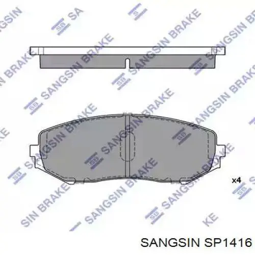 Колодки Sangsin SP1416 цена, от 20.07 USD