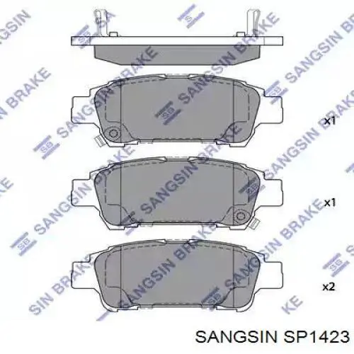 Задние тормозные колодки SP1423 Sangsin