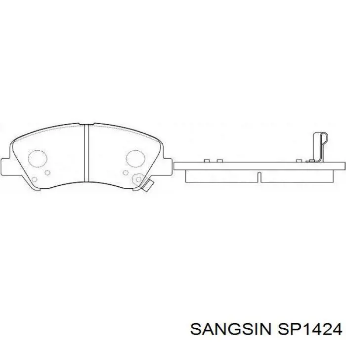 Колодки Sangsin SP1424 цена, от 25.33 USD