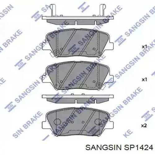 Передние тормозные колодки SP1424 Sangsin