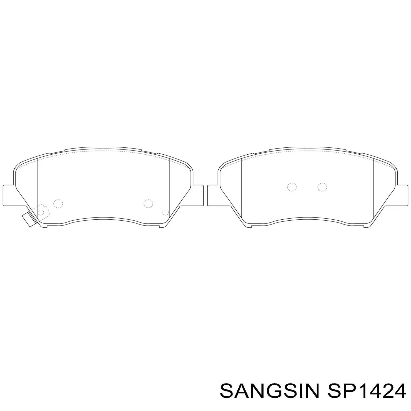 SP1424 Sangsin Колодки передние
