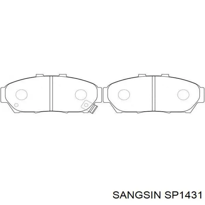 Купить SP1431 Sangsin Колодки тормозные