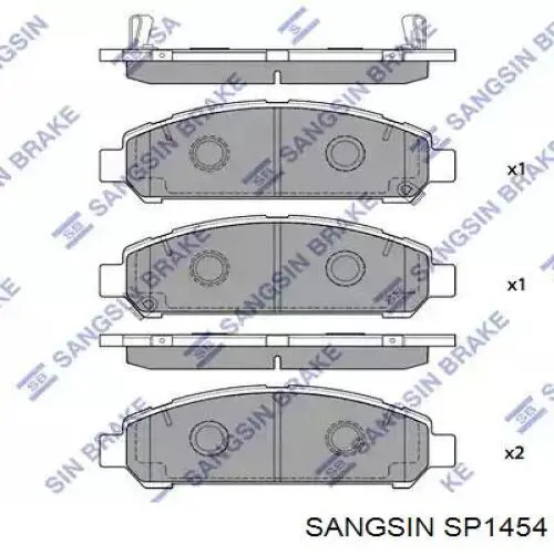 Колодки Sangsin SP1454 цена, от 27.68 USD