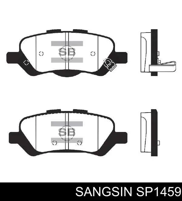 Колодки тормозные задние дисковые Sangsin SP1459