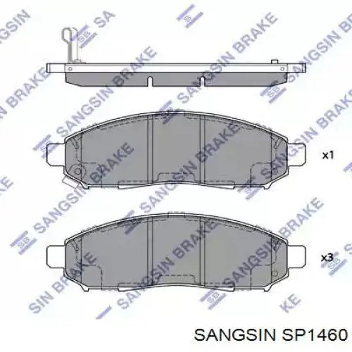 Передние тормозные колодки SP1460 Sangsin