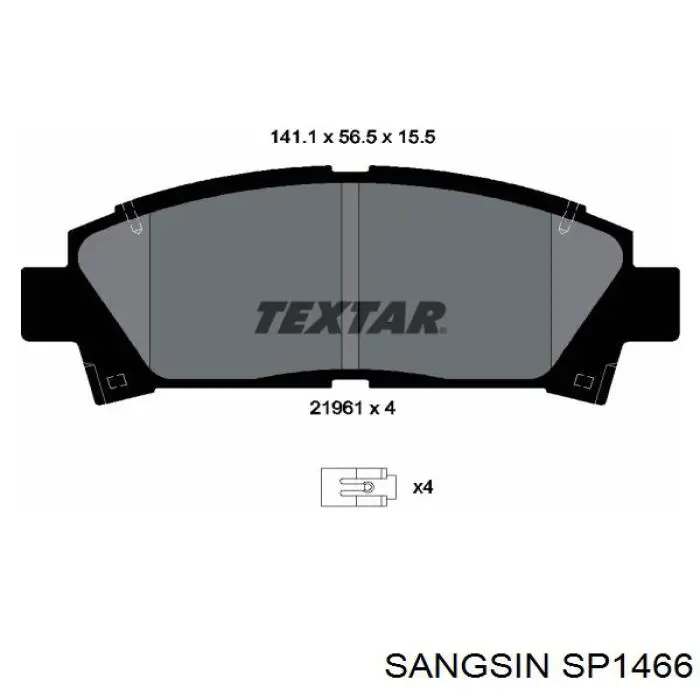 Передняя пружина SP1466 Sangsin