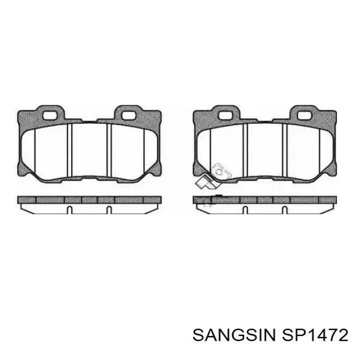 Задние тормозные колодки 986494863 Bosch