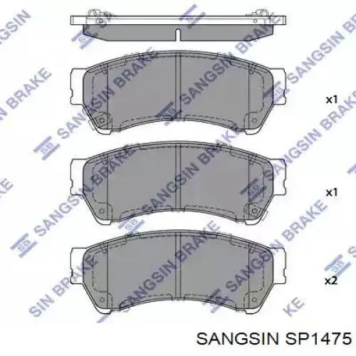 Купить SP1475 Sangsin Колодки тормозные