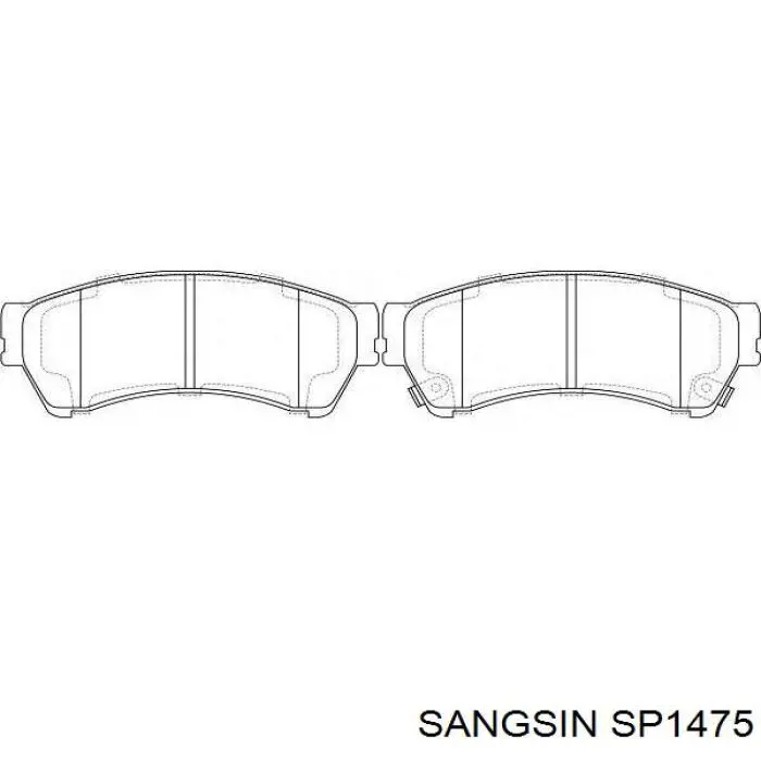 SP1475 Sangsin Колодки передние