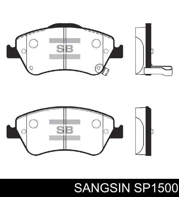 SP1500 Sangsin Колодки передние