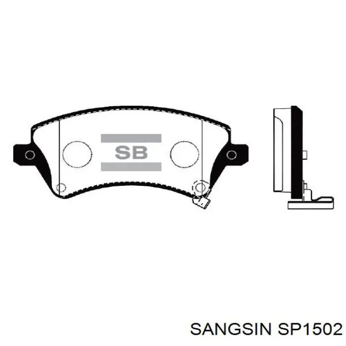 Колодки Sangsin SP1502 цена, от 22.37 USD
