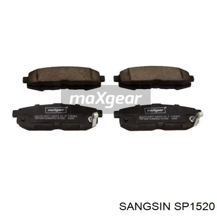 Купить SP1520 Sangsin Колодки тормозные задние, дисковые