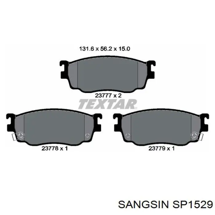 Колодки Sangsin SP1529 цена, от 25.39 USD