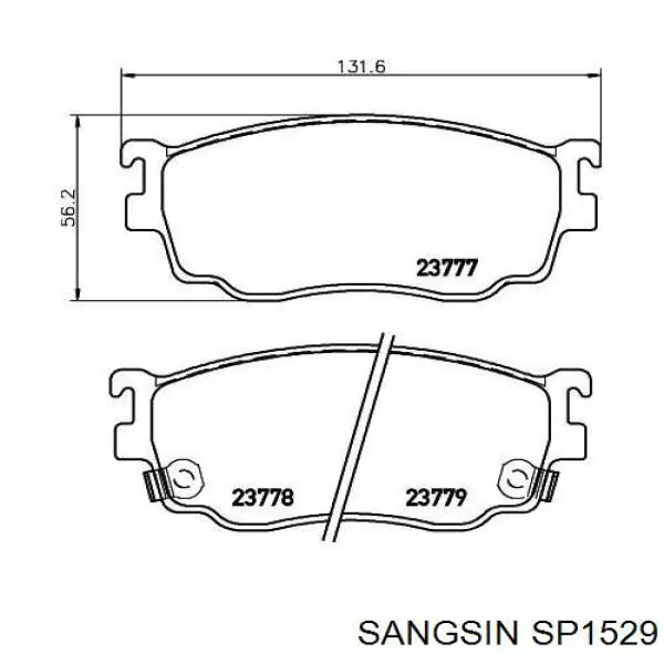 SP1529 Sangsin Колодки передние