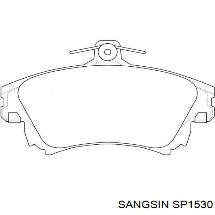 Передние тормозные колодки SP1530 Sangsin