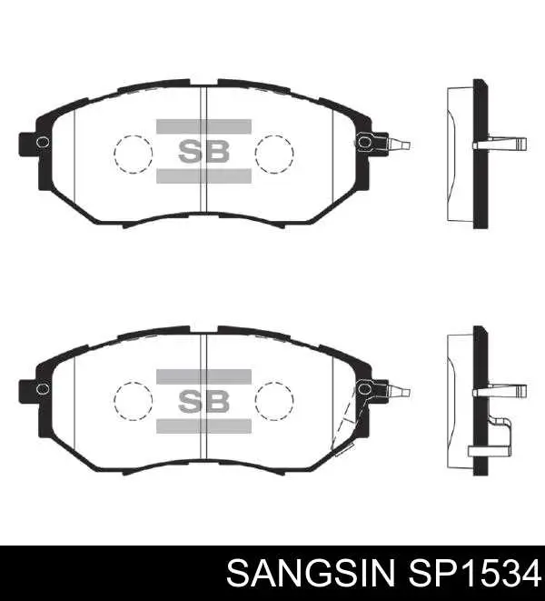 Передние тормозные колодки SP1534 Sangsin