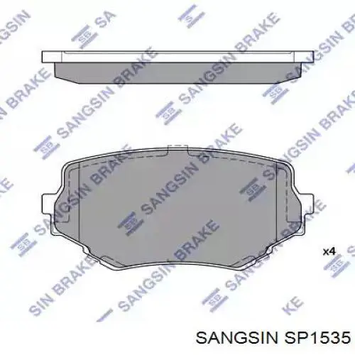 Передние тормозные колодки SP1535 Sangsin