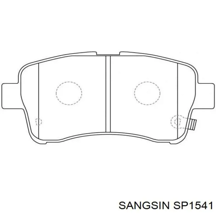 Передние тормозные колодки SP1541 Sangsin