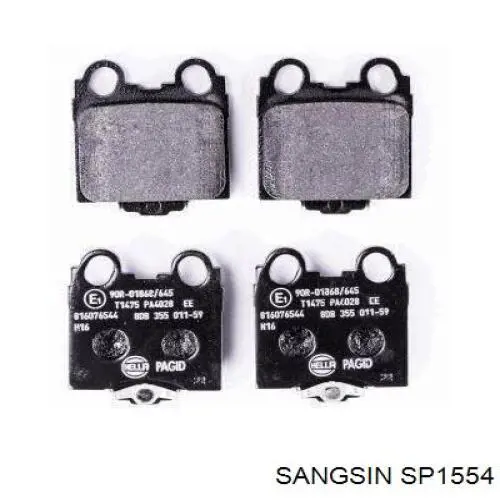 Задние тормозные колодки SP1554 Sangsin