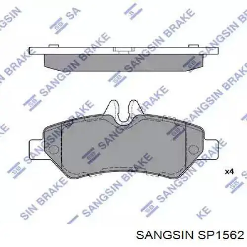 Задние тормозные колодки SP1562 Sangsin