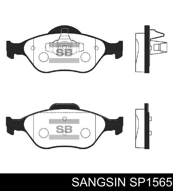 Передние тормозные колодки SP1565 Sangsin