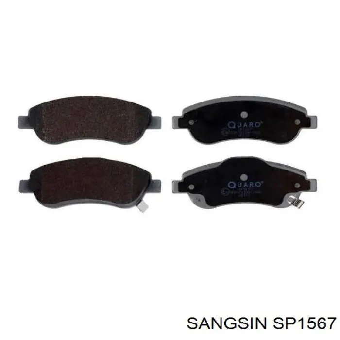 Передние тормозные колодки SP1567 Sangsin