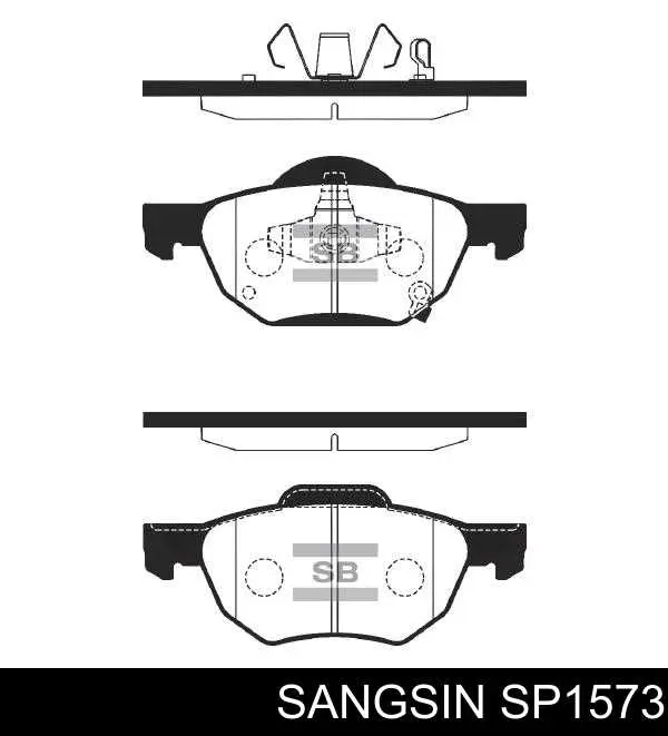 SP1573 Sangsin передние тормозные колодки