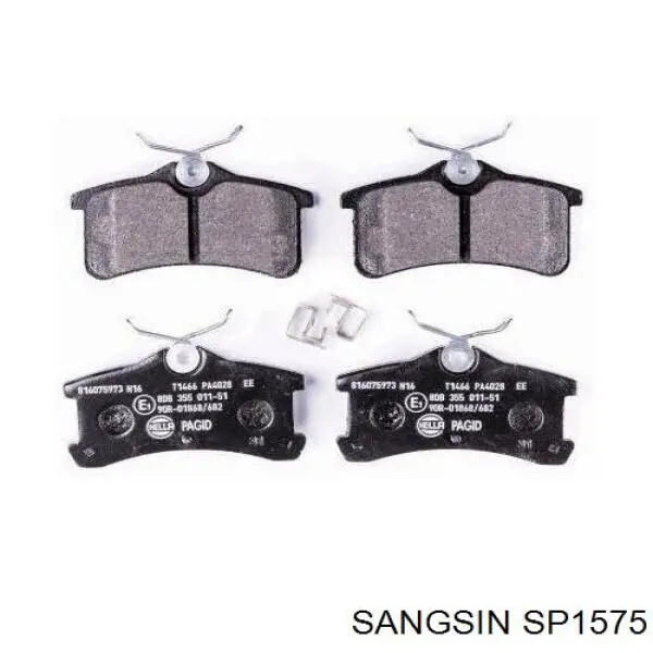 Купить SP1575 Sangsin Колодки тормозные задние, дисковые