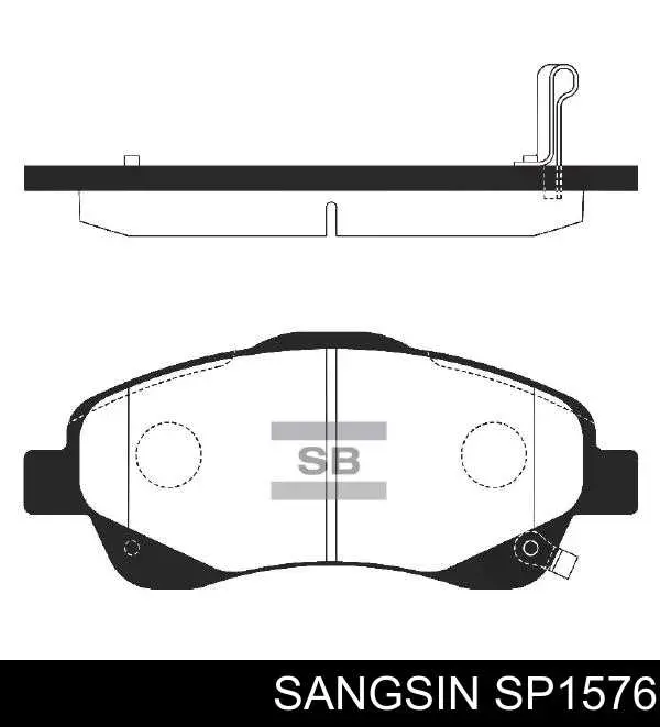 Передние тормозные колодки SP1576 Sangsin