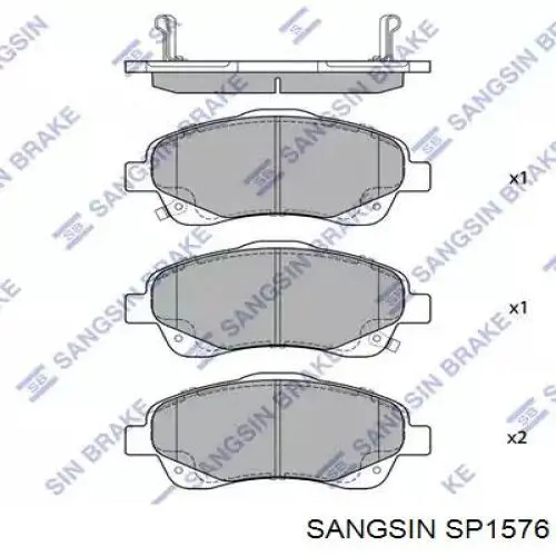 Купить SP1576 Sangsin Колодки тормозные