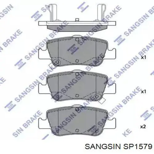 SP1579 Sangsin Колодки передние