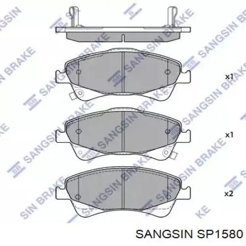 Колодки Sangsin SP1580 цена, от 23.60 USD
