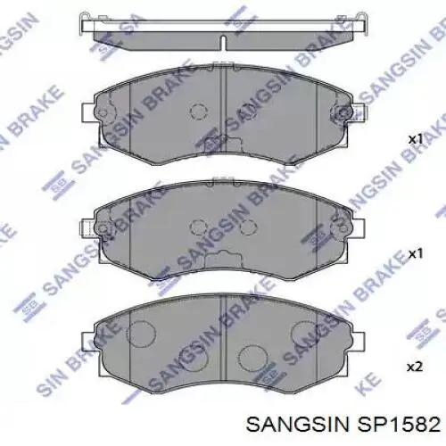 Колодки Sangsin SP1582 цена, от 22.99 USD