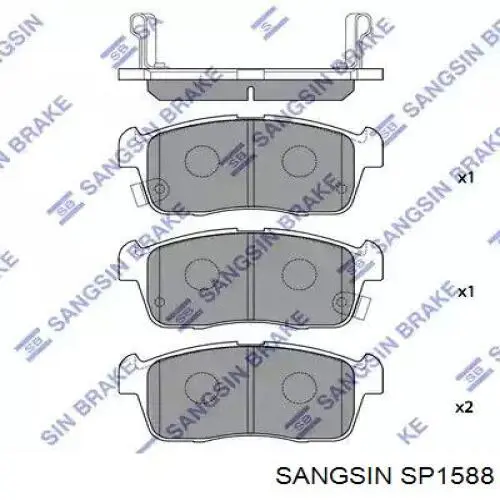 Передние тормозные колодки SP1588 Sangsin