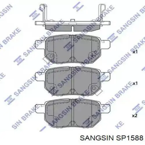 SP1588 Sangsin Колодки передние