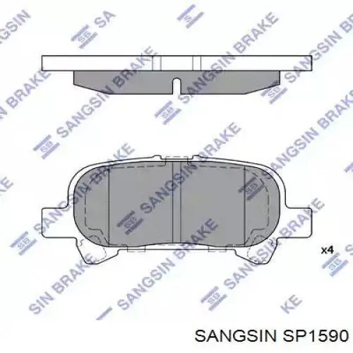 Колодки Sangsin SP1590 цена, от 25.33 USD