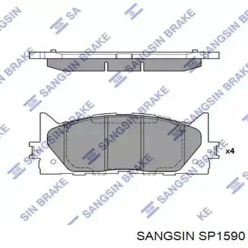 SP1590 Sangsin Колодки передние