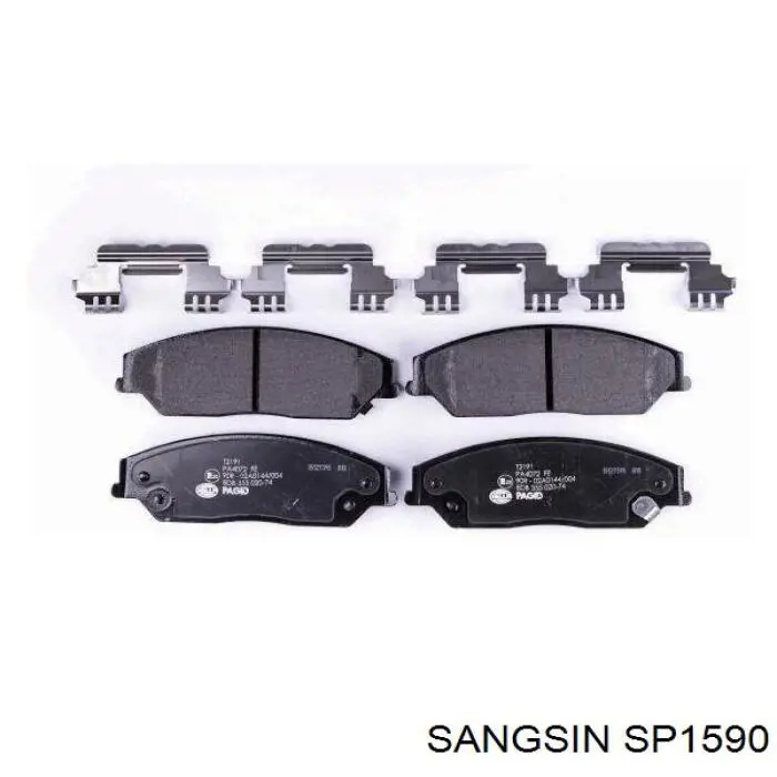 Купить SP1590 Sangsin Колодки тормозные