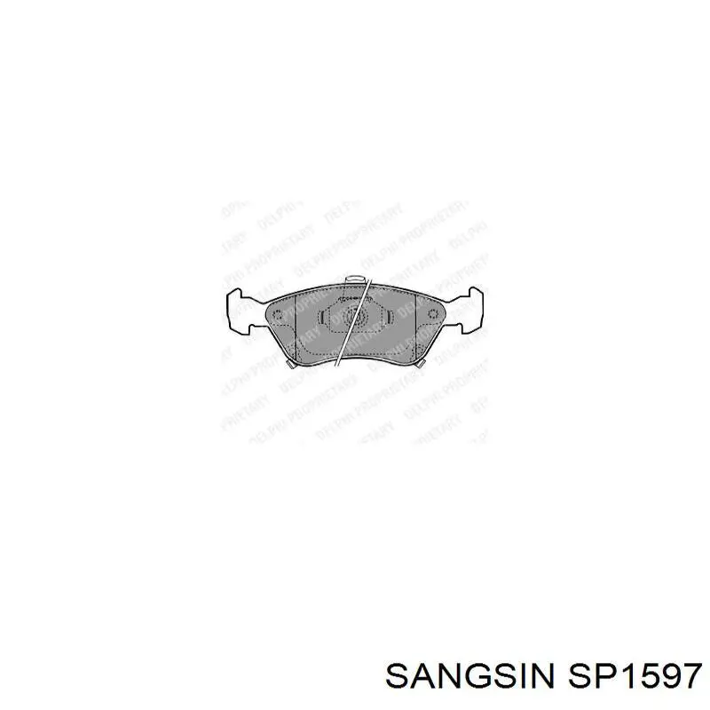 Передние тормозные колодки SP1597 Sangsin