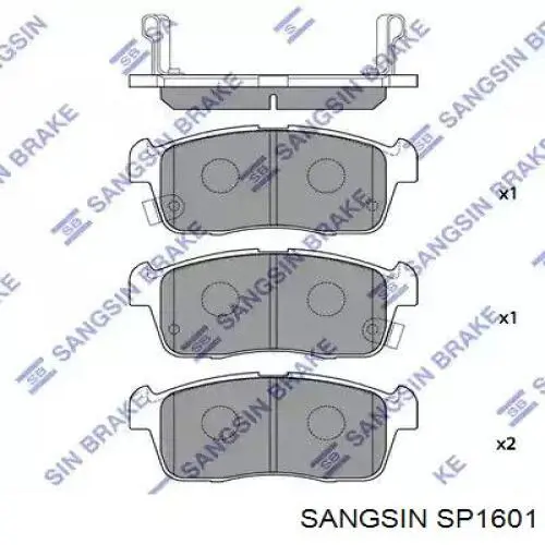 Передние тормозные колодки SP1601 Sangsin