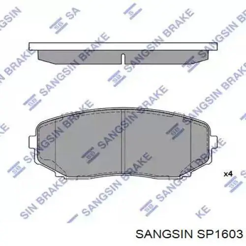 SP1603 Sangsin sapatas do freio dianteiras de disco