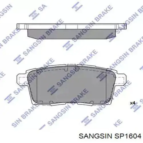 SP1604 Sangsin sapatas do freio traseiras de disco