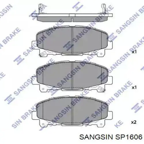 Колодки Sangsin SP1606 цена, от 19.31 USD