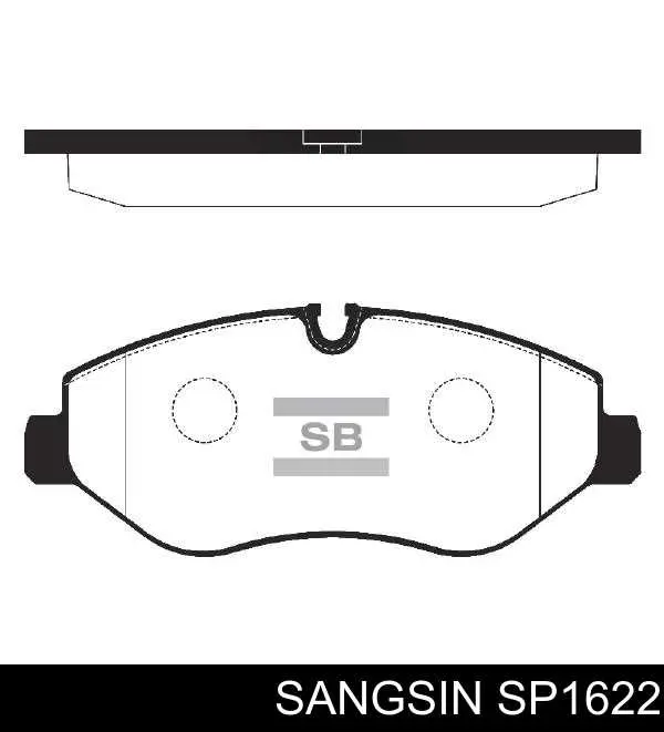 Передние тормозные колодки SP1622 Sangsin