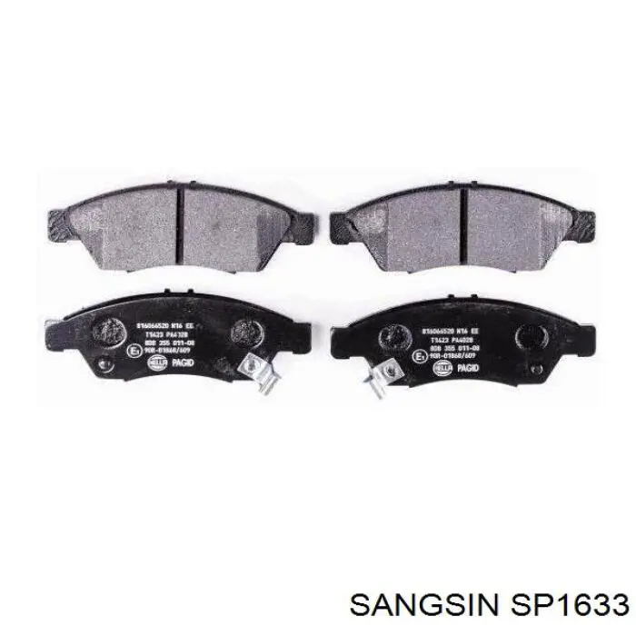 Передние тормозные колодки SP1633 Sangsin