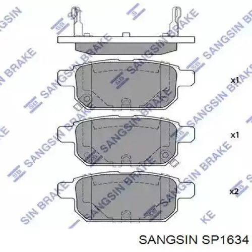 SP1634 Sangsin sapatas do freio traseiras de disco